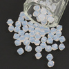 Preciosa Bicone Bead Rondelle White Opal 6mm [12szt]