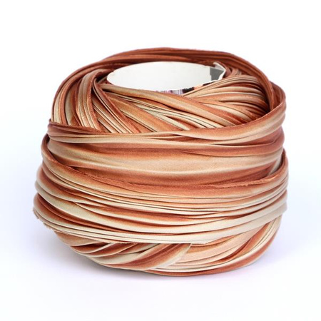 Jedwabna wstążka Shibori - Copperplate [10cm]