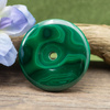 Zawieszka malachit naturalny donut 31mm