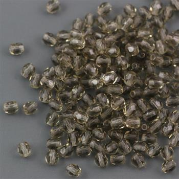 Fire Polish 4mm Black Diamond [40szt]