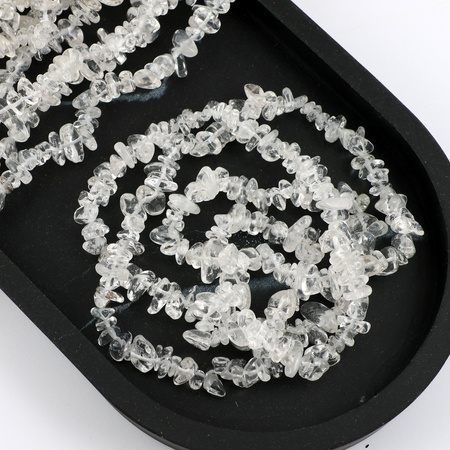 Kryształ górski sieczka 5-15mm [sznur 80cm]