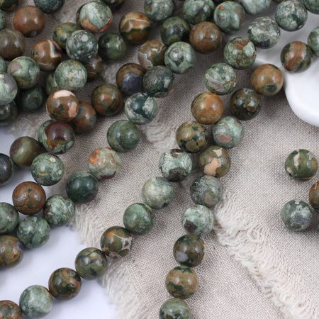 Jaspis riolit kula gładka 11mm