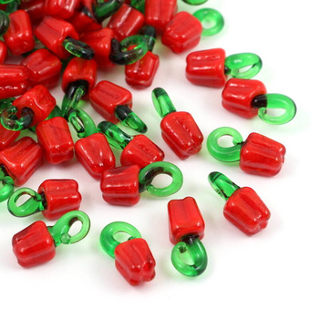 Zawieszka szklana papryka 20x8mm