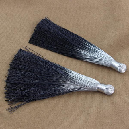 Chwost cieniowany czarny 130x10mm