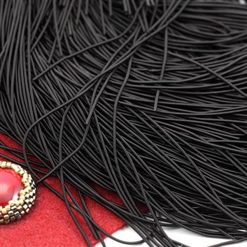 Bajorek do haftu miękki - czarny satynowy 1mm [ 4g ]