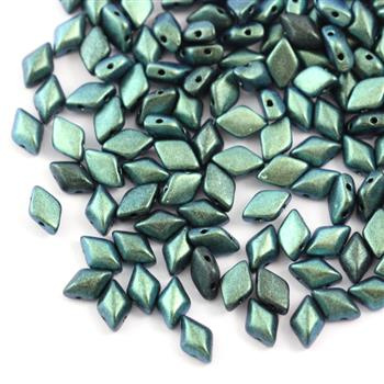 GemDuo 5x8mm Polychrome Mint Chocolate [20szt]