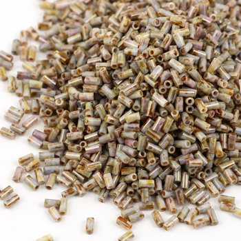 Toho Bugle #1 HYBRID Luster - Opaque Gold/Smoky Topaz [5g]