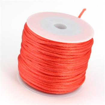 Sznurek satynowy koralowy 2mm [szpula 25m]