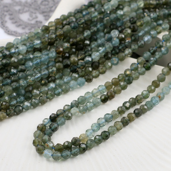 Turmalin kula fasetowana 4mm [sznur 39cm]