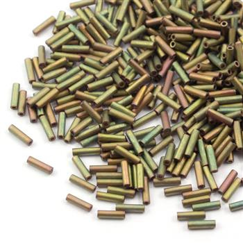 Miyuki Bugle #2 Matted Metallic Khaki Iris 6mm [5g]