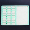 Taca / tablica do projektowania biżuterii z przegródkami miętowa 40x28cm