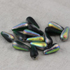 Drop Beads Chryzolite Vitrail 20x9mm