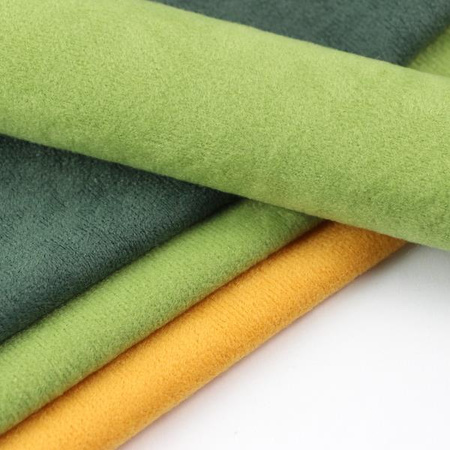 Welurowa dzianina do wykończeń limonka 30x20cm