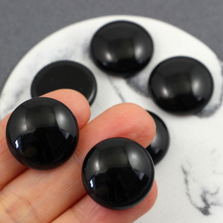 Kaboszon szklany Jet moneta 20mm