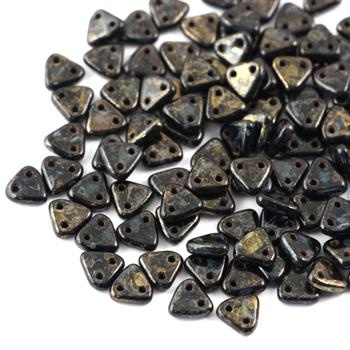 Triangle 6mm Jet Bronze Picasso [40szt]