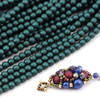 Round Beads Velvet Emerald 3mm [50szt]