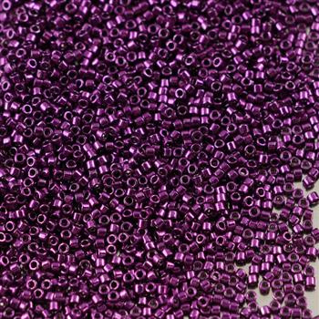 Miyuki Delica 11/0 Galvanized Dark Fuchsia Dyed [5g]