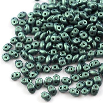 SuperDuo 2.5x5mm Metallic Suede Light Green [5g]
