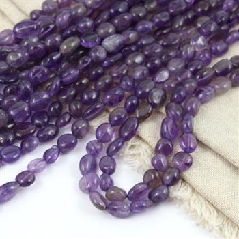 Ametyst owal nieregularny 8x5mm [10szt]