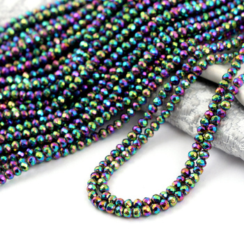 Hematyt tęczowy kula fasetowana 3mm [sznur 39cm]