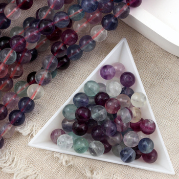 Fluoryt tęczowy kula gładka 8mm