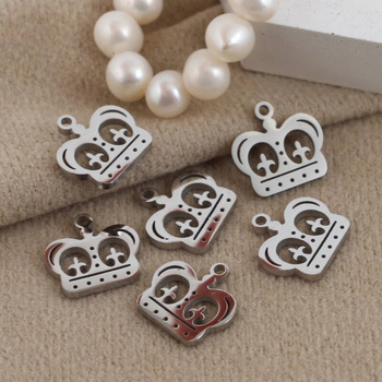 Zawieszka korona stal szlachetna 13x12mm