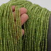 Peridot kula fasetowana 3mm [sznur 39cm]