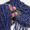 Lapis lazuli kula fasetowana 3mm [sznur 39cm]
