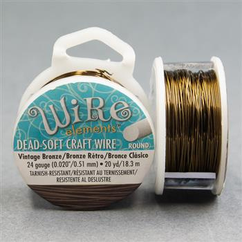 Beadsmith Drut miedziany VINTAGE BRONZE 0,5mm/18,4m