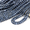 Koral niebieski kula fasetowana 4mm [sznur 39cm]