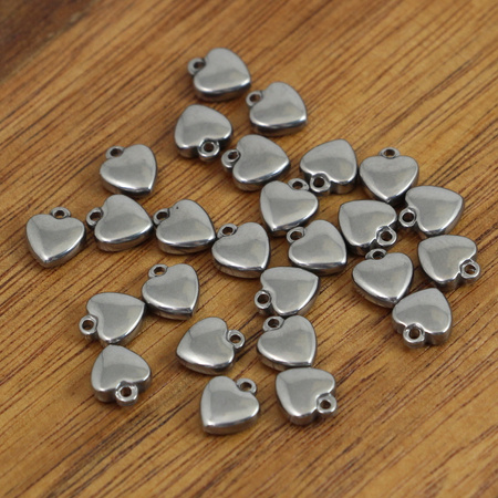 Zawieszka serce stal szlachetna 7mm