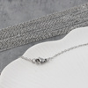 Łańcuszek gotowy z zapięciem srebrny stal szlachetna [50cm]