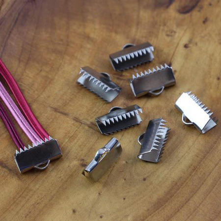 Zakończenie zaciskane krokodylek stal szlachetna 15mm