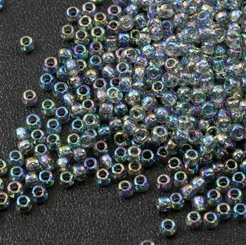 Toho Round 11/0 Transparent Rainbow Black Diamond [10g]