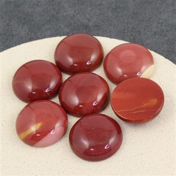 Kaboszon jaspis mokait moneta 20mm