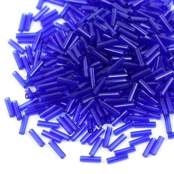 Miyuki Bugle #2 Transparent Cobalt 6mm [5g]
