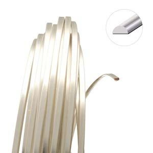 Beadsmith Drut miedziany półokrągły SILVER 1mm/3,6m