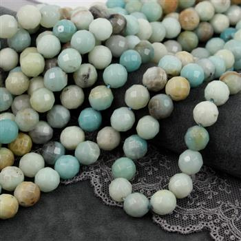 Amazonit kula fasetowana 10mm