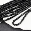 Turmalin czarny kostka fasetowana 4mm [sznur 39cm]