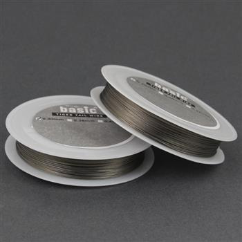 Linka jubilerska basic stalowa srebrna 0,3mm [szpula 45m]