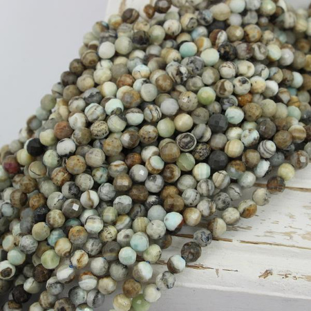 Larimar kula fasetowana 6mm