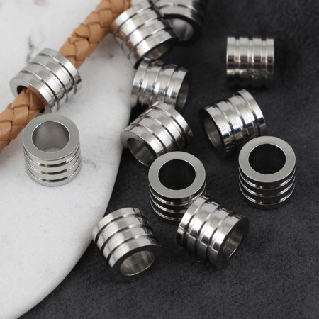 Przekładka walec rowkowany stal szlachetna 8,5x10mm