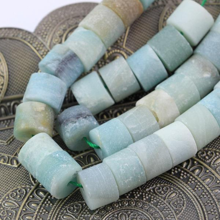 Amazonit dysk matowy 12x7mm