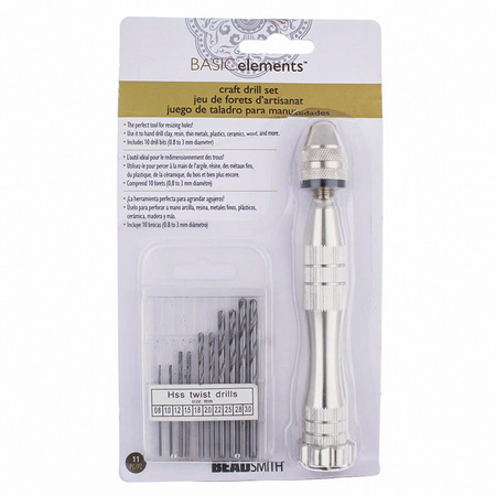 Wiertarka ręczna z kompletem wierteł BeadSmith