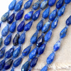 Lapis lazuli kropla fasetowana 16x8mm