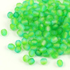 Fire Polish 4mm Crystal Green Aqua Blue Two Tone Matte [20szt]