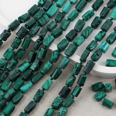 Malachit wałek 11x7mm