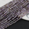 Ametyst kula fasetowana 3,5mm [sznur 38cm]