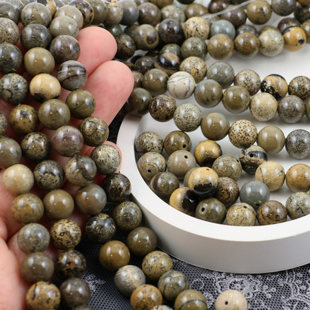 Jaspis antyczny kula gładka 10mm