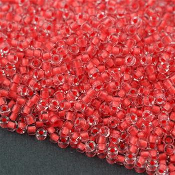 Matubo 8/0 Crystal Red Neon Lined [10g]